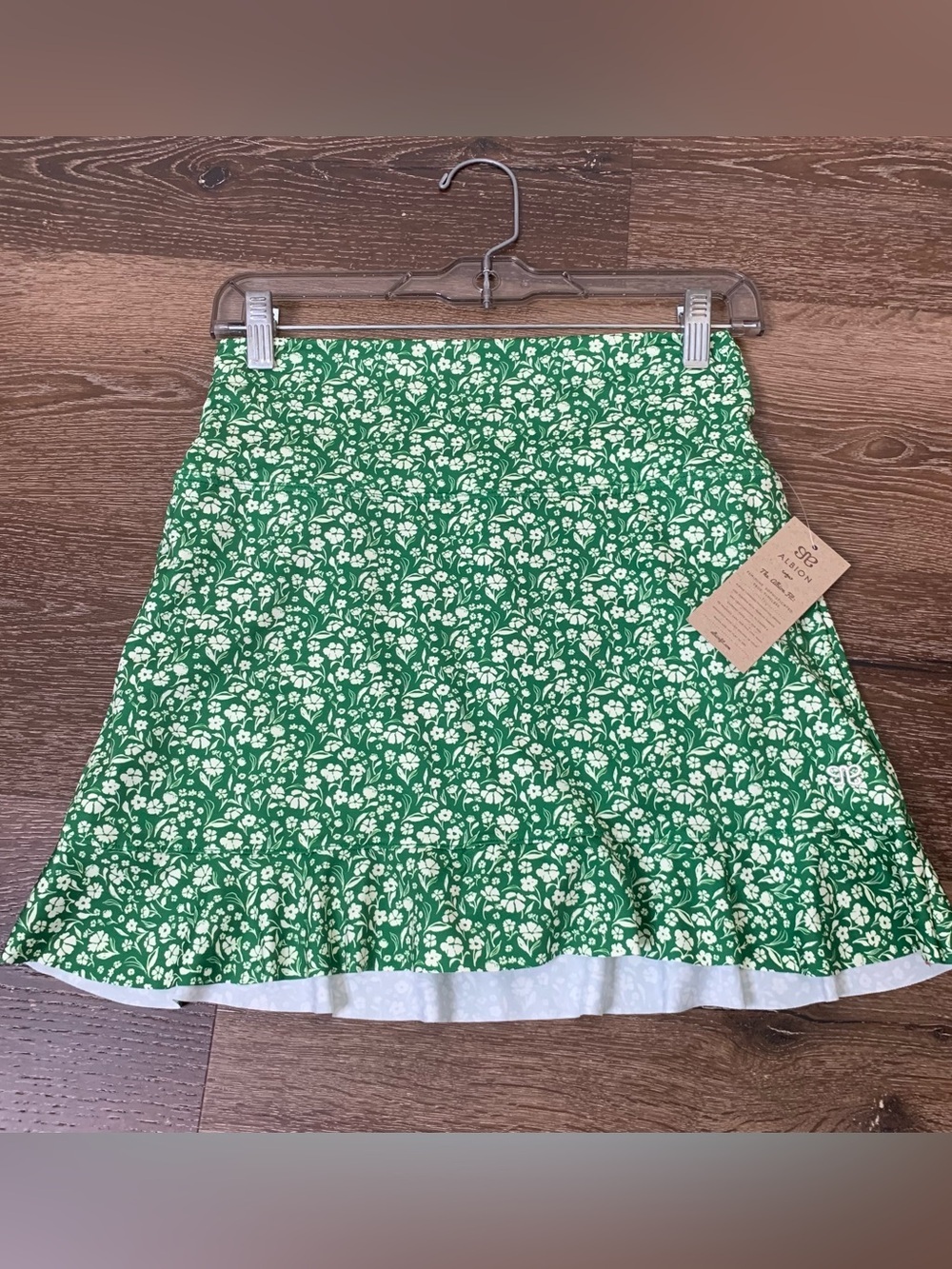 Albion Womens green Ivy high waist swim skirt M NWT